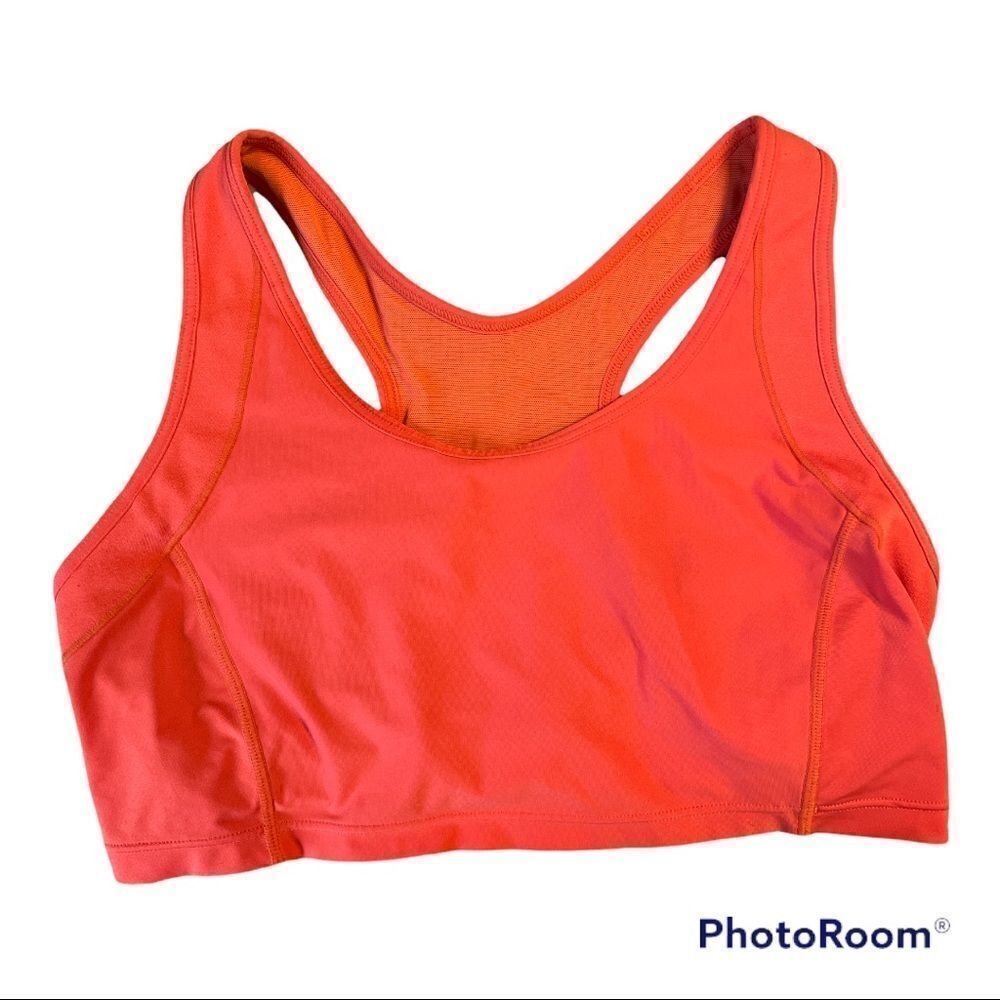 Uniqlo Orange Medium impact sports bra - size medium